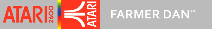 Farmer Dan logo for Atari 2600